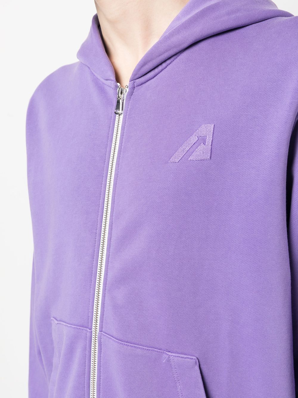 Purple Cotton Hoodie — Autry Sweaters