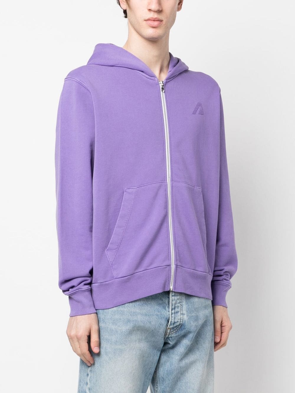 Purple Cotton Hoodie — Autry Sweaters