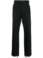 Alexander McQueen drawstring-hem Cotton Trousers