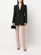 Powder Rhinestone Straight Trousers — Santa Brand