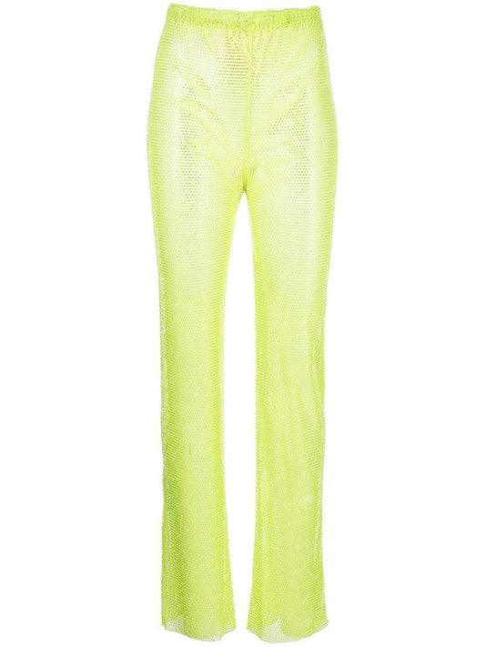 Green Rhinestone Trousers — Santa Brand