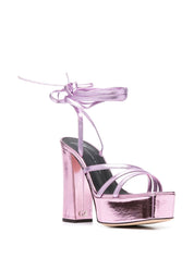 Giuseppe Zanotti Sandals Pink metallic calf leather