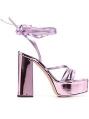 Giuseppe Zanotti Sandals Pink metallic calf leather