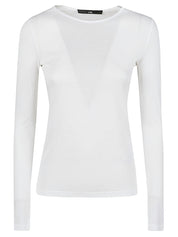 Liviana Conti White Cotton-Blend T-Shirts & Polos