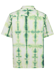 Nahmias Shirts Green tie-dye cotton shirt