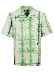 Nahmias Shirts Green tie-dye cotton shirt