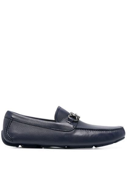 Chaussures plates Ferragamo Mocassins en cuir bleu