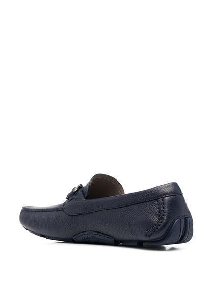 Chaussures plates Ferragamo Mocassins en cuir bleu