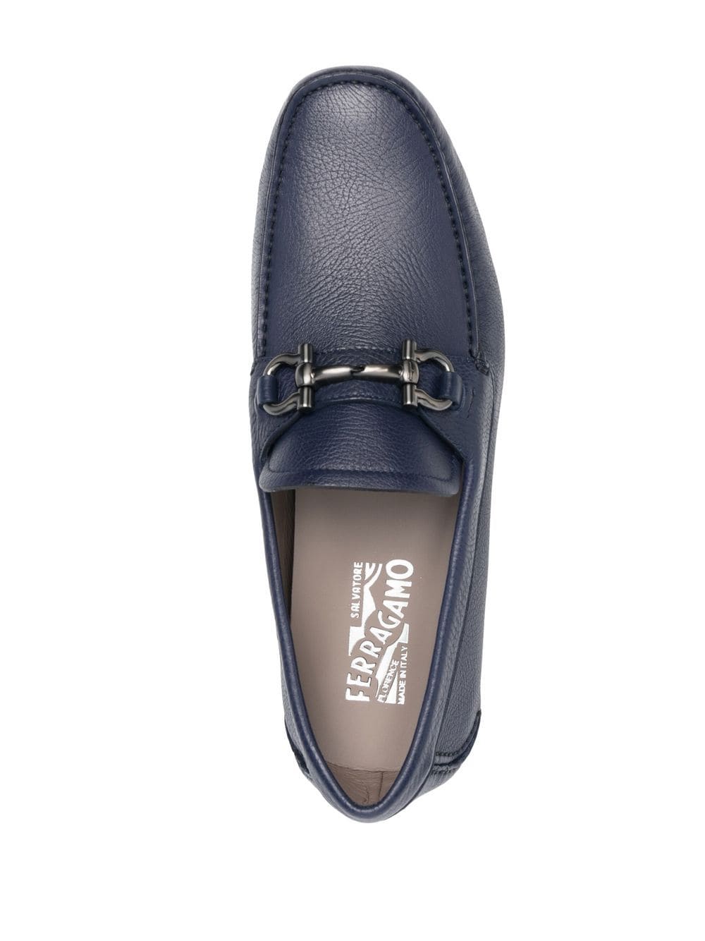 Chaussures plates Ferragamo Mocassins en cuir bleu