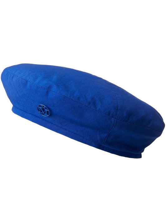Blue Cotton Beret — Maison Michel Hat