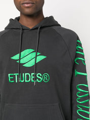 Études études Sweaters Black organic cotton hoodie