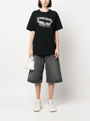 Ambush T-shirts and Polos Black cotton logo-print