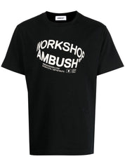 Ambush T-shirts and Polos Black cotton logo-print