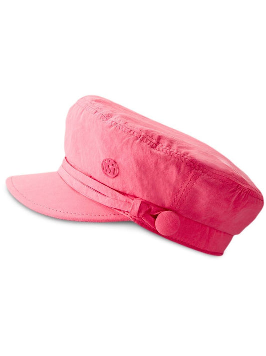 Maison Michel Pink Abby Baker Boy Cap