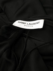Saint Laurent Dresses Black sleeveless draped gown
