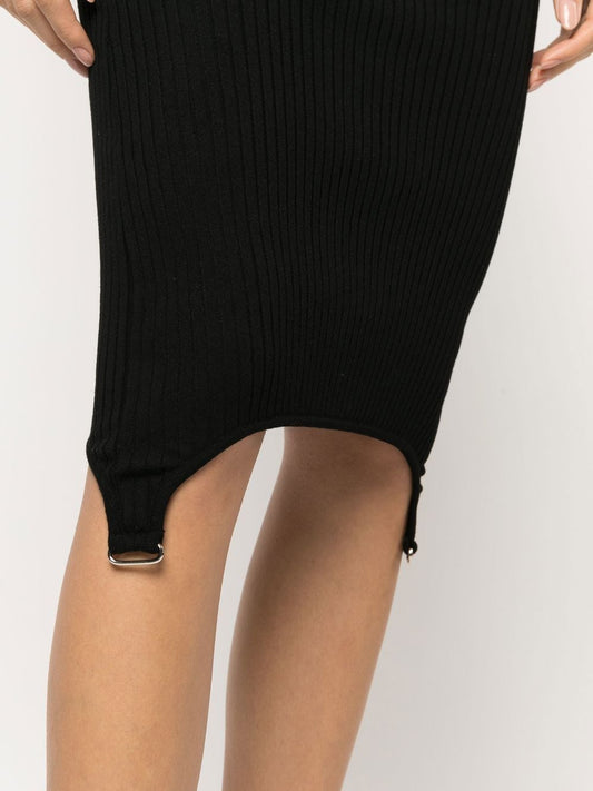 Courrèges Pre Black Halterneck Bodycon Dress