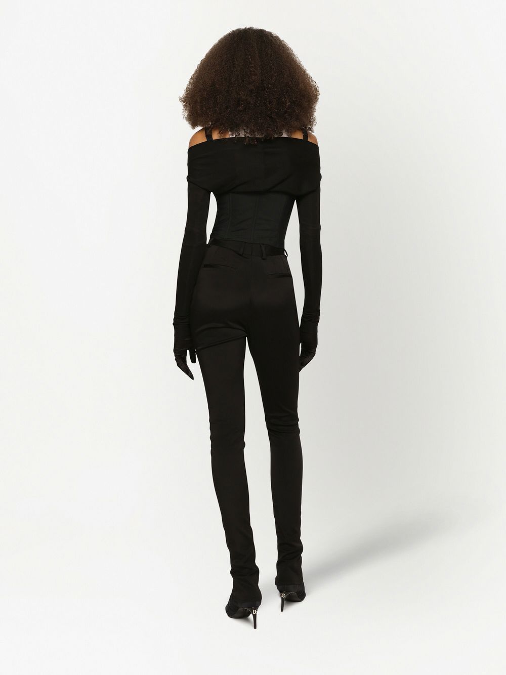 Dolce & Gabbana Trousers Black high-waisted skinny-fit