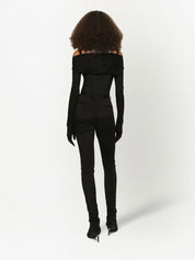 Dolce & Gabbana Trousers Black high-waisted skinny-fit