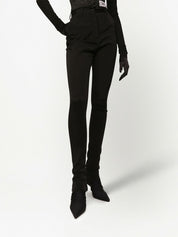 Dolce & Gabbana Trousers Black high-waisted skinny-fit