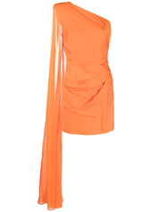 Roland Mouret Dresses Orange asymmetric one shoulder