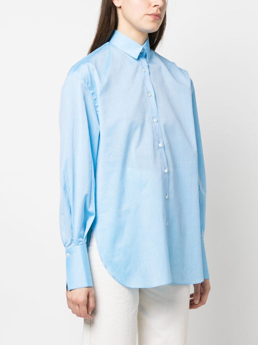 Finamore 1925 Napoli Clear Blue Shirt — Effortless Italian Tailoring
