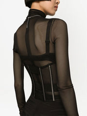 Dolce & Gabbana Belts Black boned bodice belt