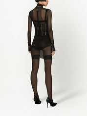 Dolce & Gabbana Belts Black boned bodice belt