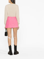 Jupes Palm Angels Minijupe trapèze fuchsia