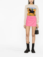 Jupes Palm Angels Minijupe trapèze fuchsia