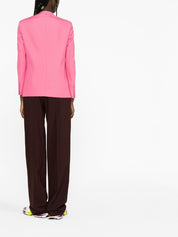 Palm Angels Jackets Fuchsia single-breasted blazer