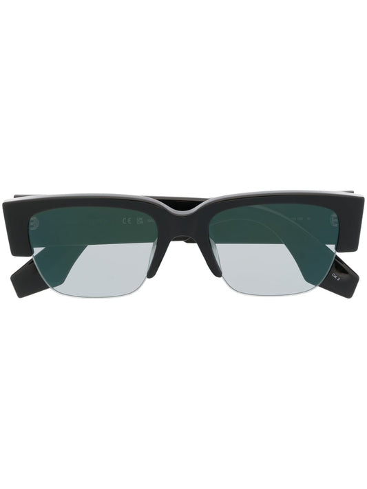 Alexander McQueen Sunglasses — Black with Blue Tinted Lenses