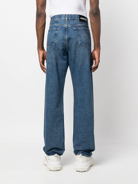 Ambush Clear Blue High‑Rise Loose‑Fit Jeans