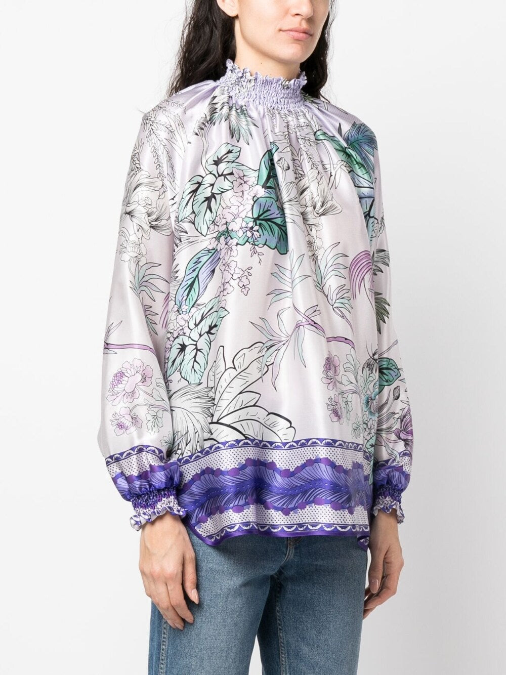 F.R.S . Coats Lilac silk palazzo