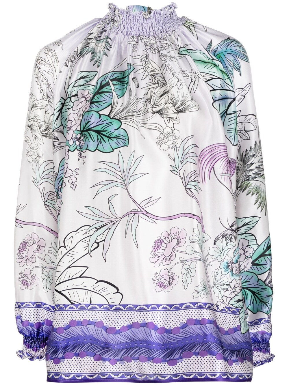 Lilac Silk Blouse — F.R.S. Shirts