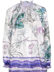Lilac Silk Blouse — F.R.S. Shirts