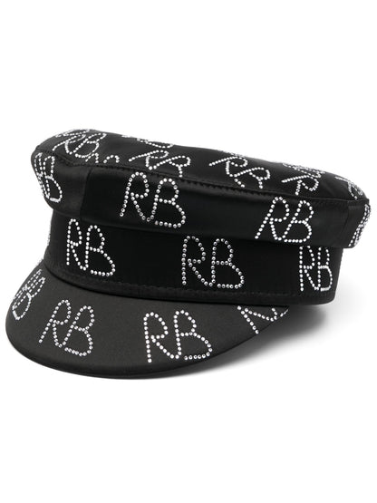 Black Crystal Baker Boy Hat — Ruslan Baginskiy