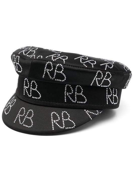 Black Crystal Baker Boy Hat — Ruslan Baginskiy