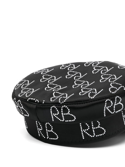 Black Crystal Baker Boy Hat — Ruslan Baginskiy