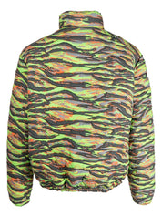 Veste matelassée en jacquard camouflage vert Erl Coats