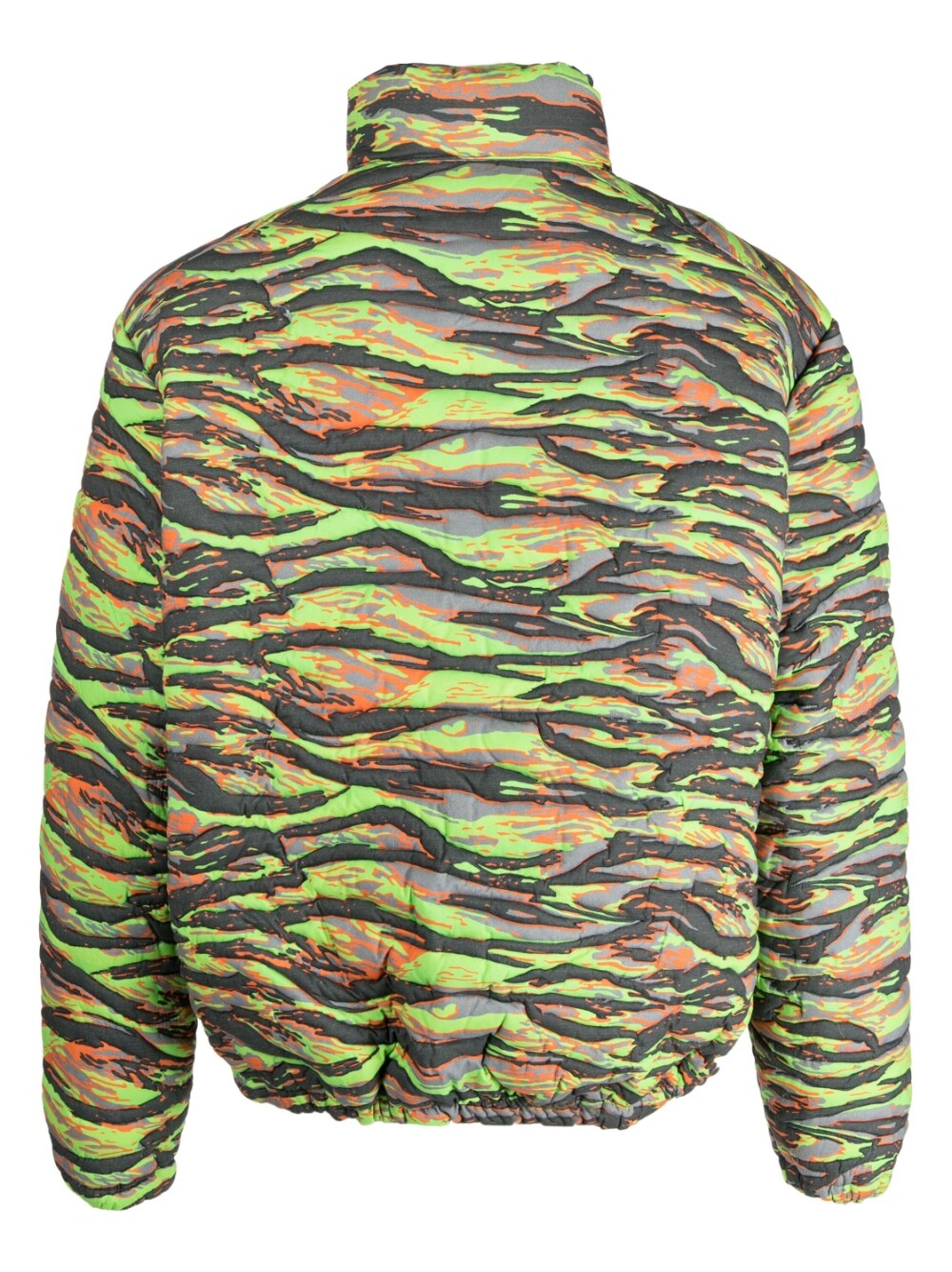 Veste matelassée en jacquard camouflage vert Erl Coats