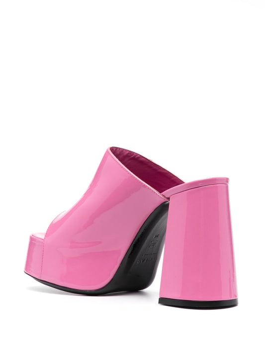 By Far Sandals Fuchsia — 120mm Brad Platform Sandals