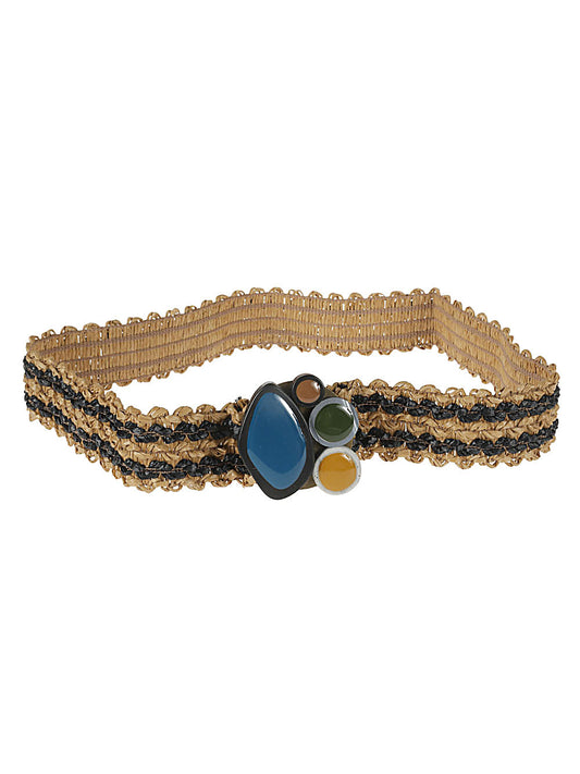 Brown Raffia Belt — Exquisite J Belts