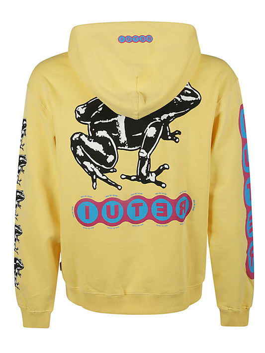 Sweat à capuche en coton jaune Iuter Sweaters