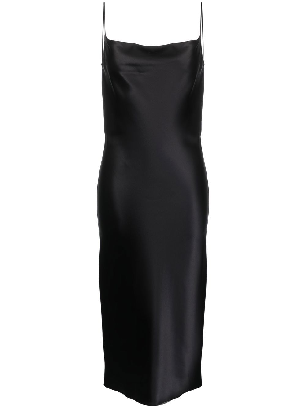 Armarium Vestidos Midi de seda negro