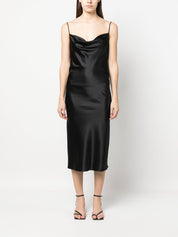 Armarium Vestidos Midi de seda negro