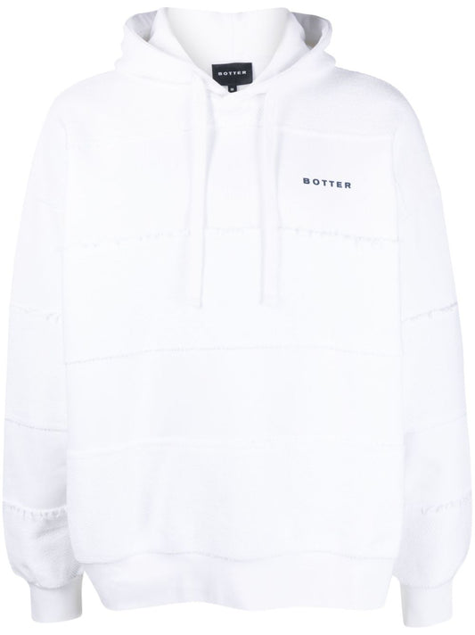 Sudadera con capucha de algodón orgánico blanca Botter Sweaters