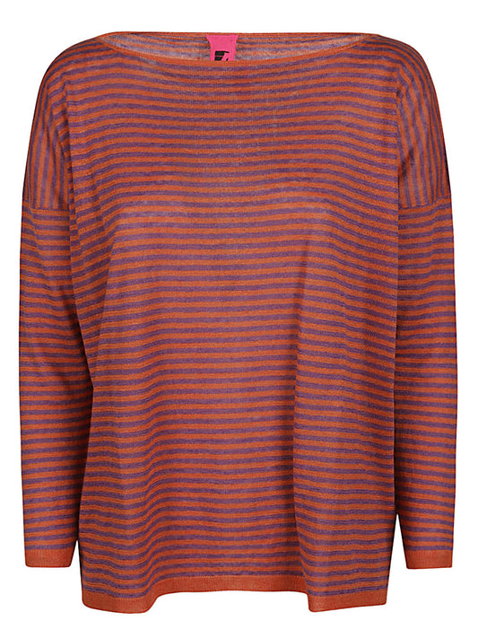 ALESSANDRO ASTE Orange Linen Sweater — Lightweight Elegance
