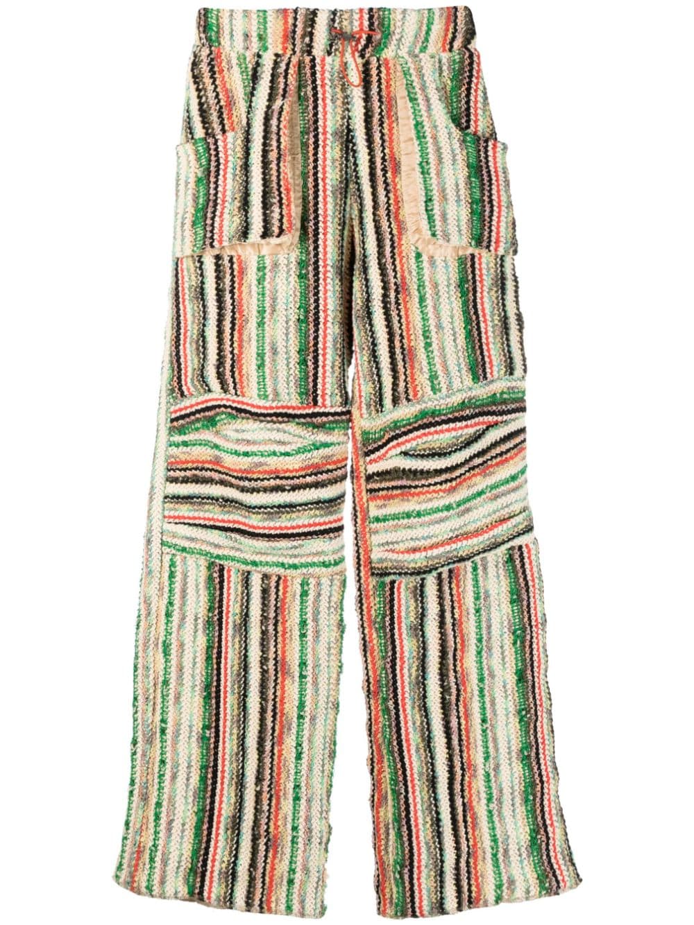 Pantalon Vitelli multicolore en mélange de rayures