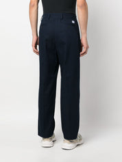 Pantalon Department5 en coton bleu coupe droite