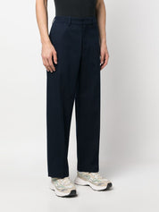 Pantalon Department5 en coton bleu coupe droite